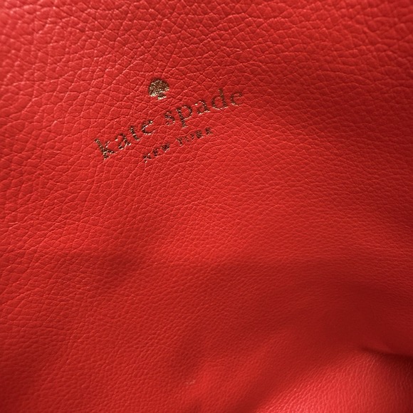 Kate Spade Lakeland Marina Reversible Pink/Red Leather Tote bag purse - Picture 13 of 15